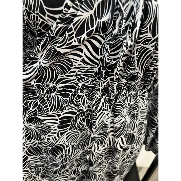 Avenue Women’s Top Blouse Plus Size 18/20  Geometric Scoop Neck Elastic Waist - Picture 8 of 15